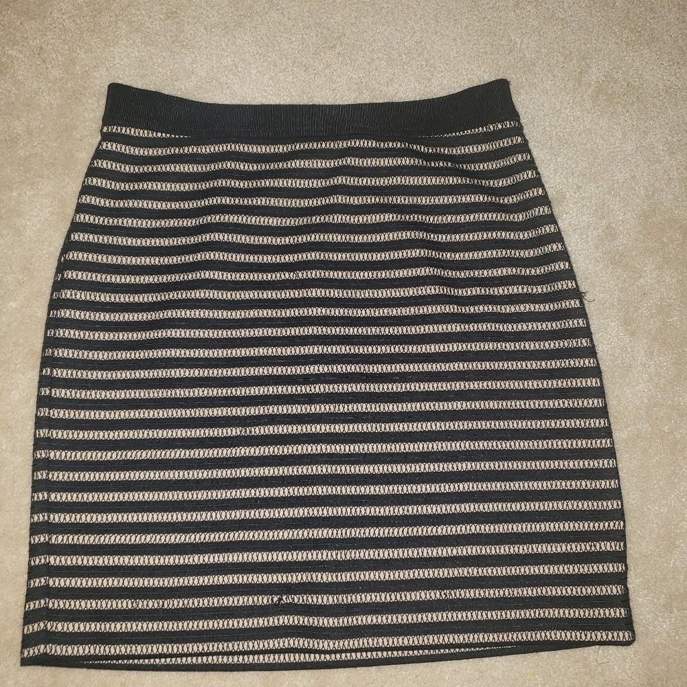 ANN TAYLOR sz 2 Skirt Nude Mini